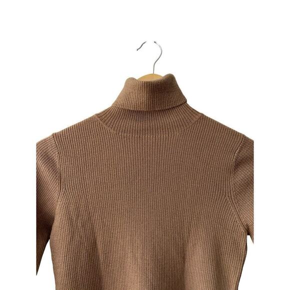 Comme Ca Turtleneck Brown Size 11 Small Women - Picture 3 of 11